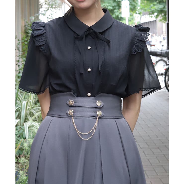 黒 | サマーコットンブラウス | axes femme
