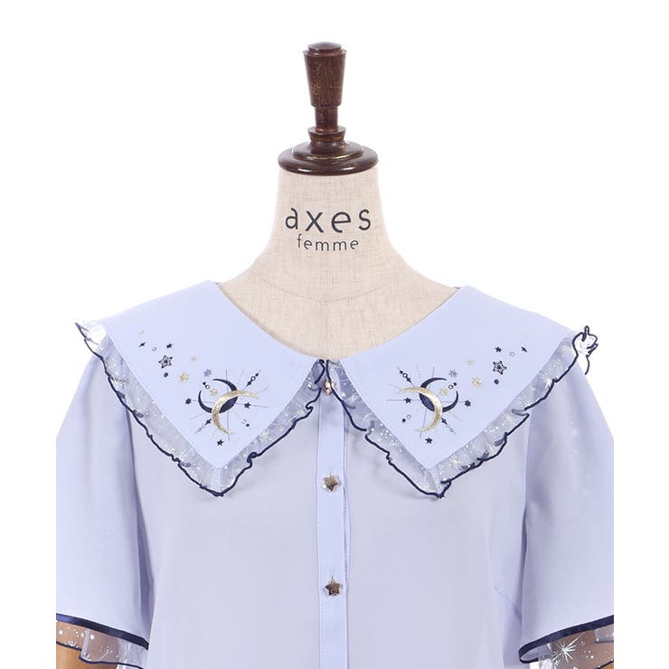 ルミナスムーン刺繍ブラウス | axes femme | 詳細画像22 