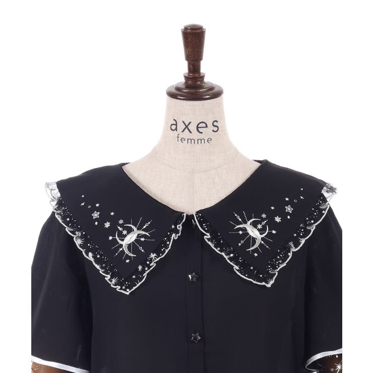 ルミナスムーン刺繍ブラウス | axes femme | 詳細画像27 