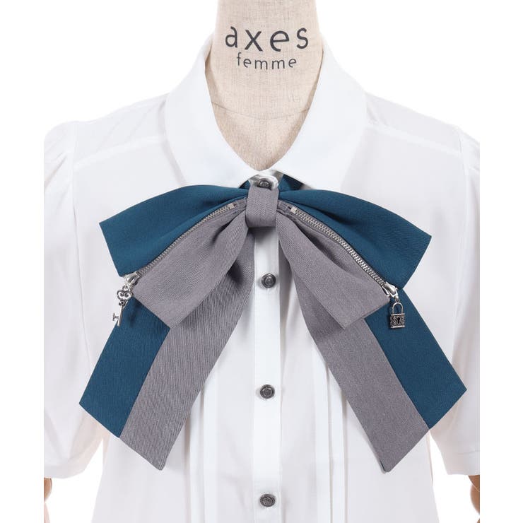 鍵×錠前モチーフリボンＢＬ | axes femme | 詳細画像15 