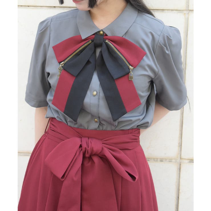 チャコール | 鍵×錠前モチーフリボンＢＬ | axes femme