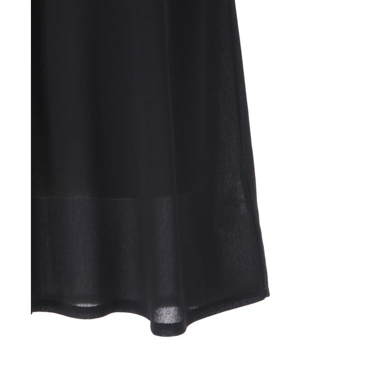 レース襟楊柳シフォンプルオーバー[品番：IGAW0003839]｜axes