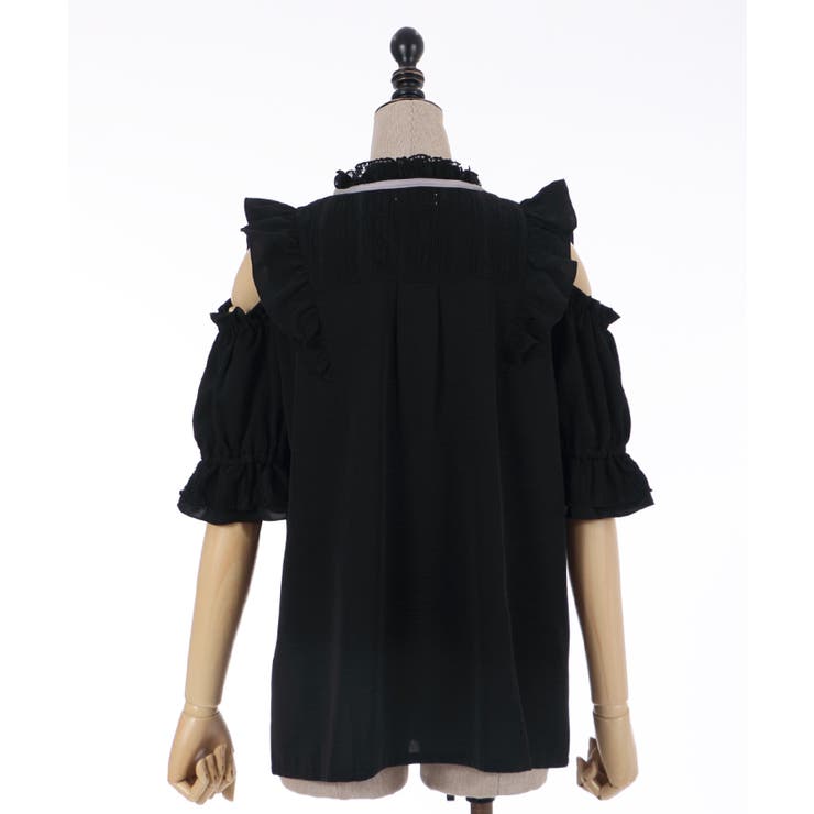 裾レースショートコート[品番：IGAW0005638]｜axes femme