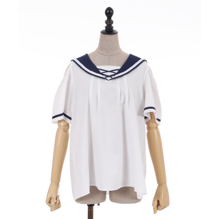 ANGELIC PRETTY セーラー襟リボン付き カットソー Dressy Ribbon Turtleneck Cutsew by Angelic Pretty