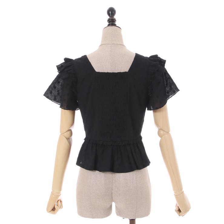 アイレットレースビスチェブラウス[品番：IGAW0003614]｜axes femme