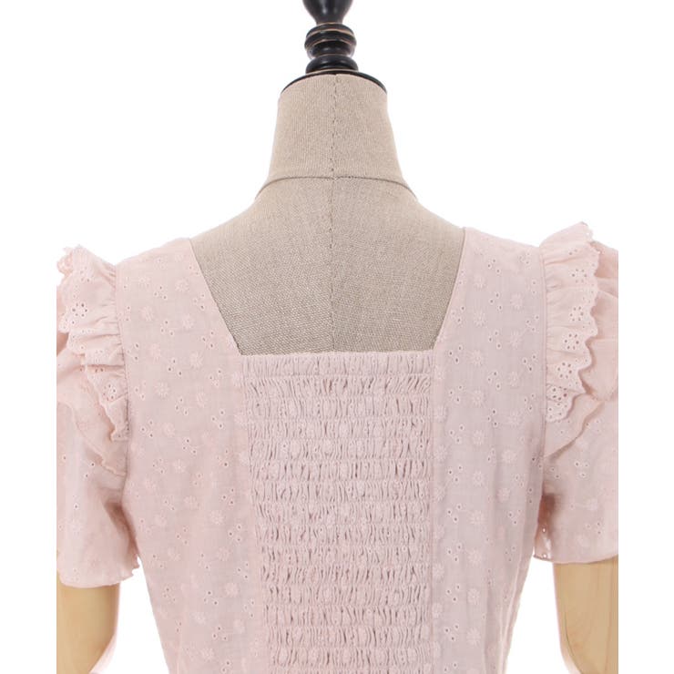 アイレットレースビスチェブラウス[品番：IGAW0003614]｜axes femme