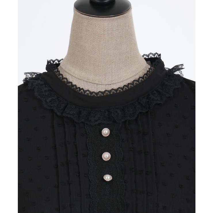 フレア袖ドットドビーBL | axes femme | 詳細画像13