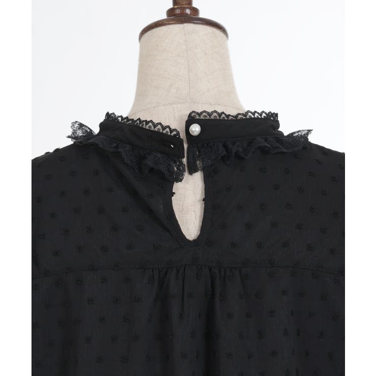 フレア袖ドットドビーBL | axes femme | 詳細画像14