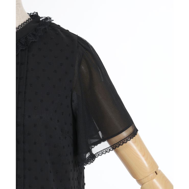 フレア袖ドットドビーBL | axes femme | 詳細画像15