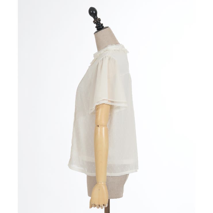 フレア袖ドットドビーBL | axes femme | 詳細画像17