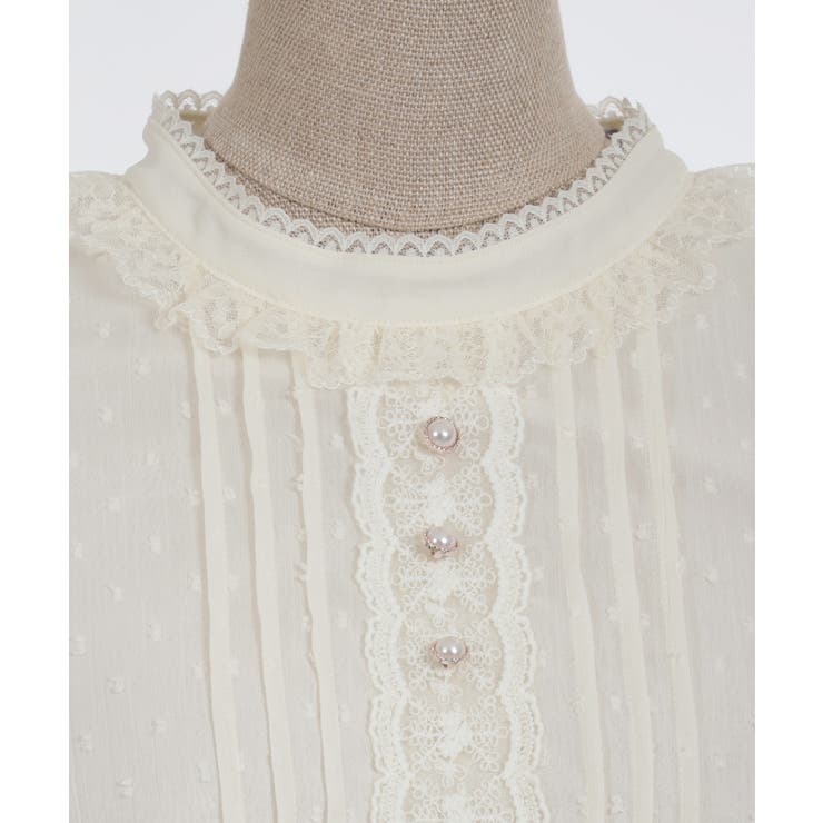 フレア袖ドットドビーBL | axes femme | 詳細画像20