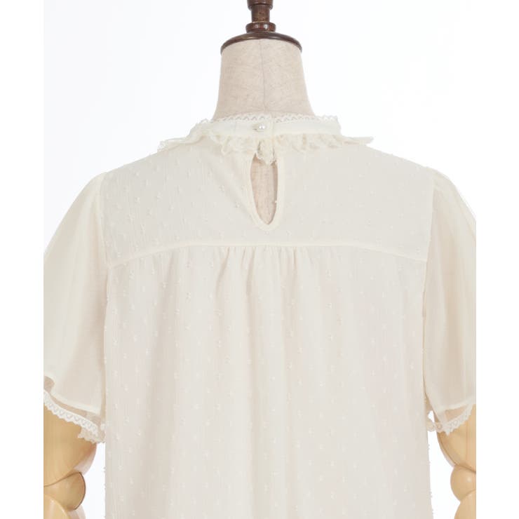 フレア袖ドットドビーBL | axes femme | 詳細画像21