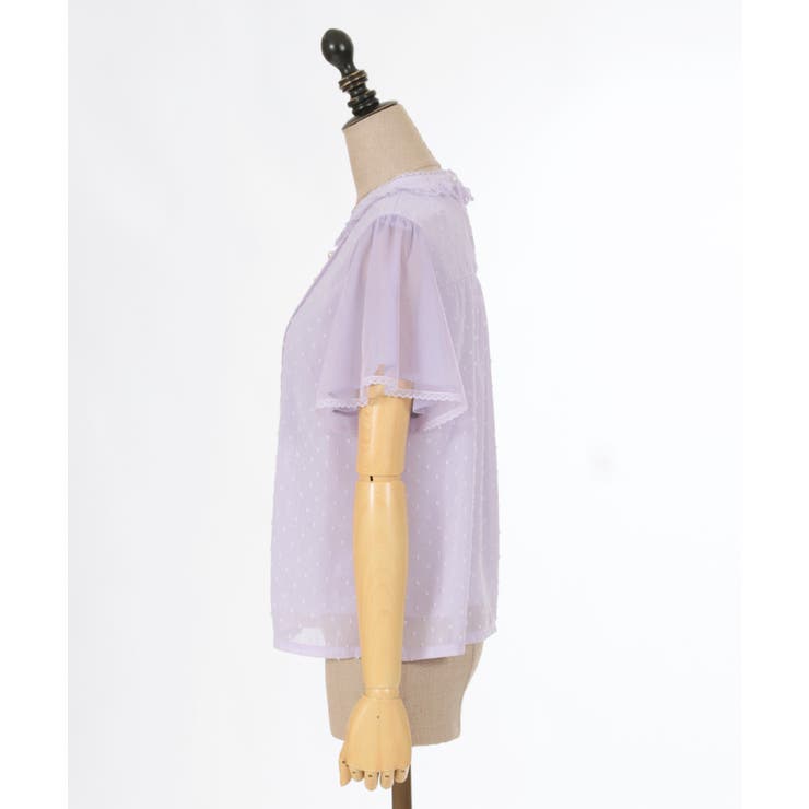 フレア袖ドットドビーBL | axes femme | 詳細画像25