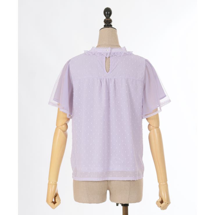 フレア袖ドットドビーBL | axes femme | 詳細画像26