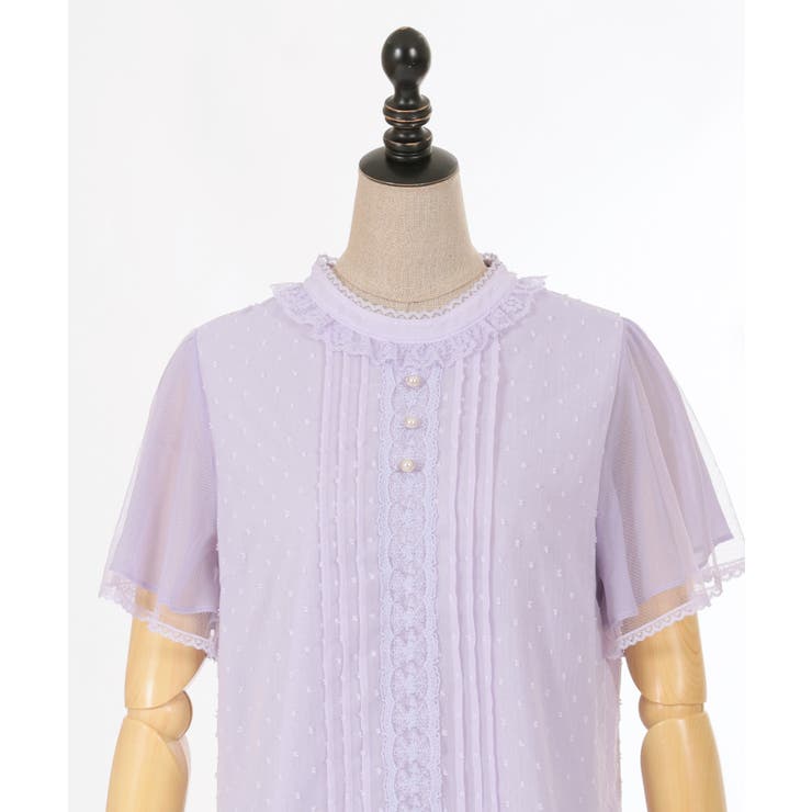 フレア袖ドットドビーBL | axes femme | 詳細画像27