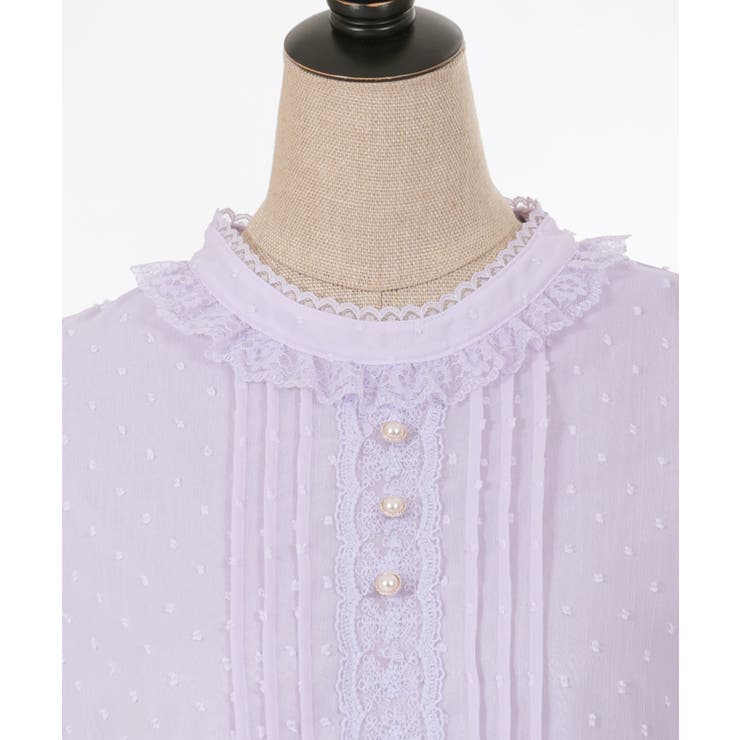 フレア袖ドットドビーBL | axes femme | 詳細画像29