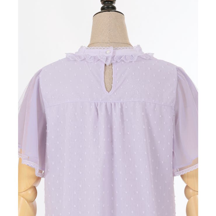 フレア袖ドットドビーBL | axes femme | 詳細画像30