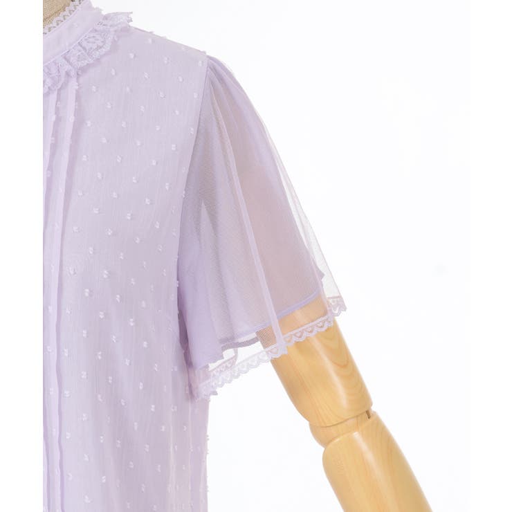 フレア袖ドットドビーBL | axes femme | 詳細画像31