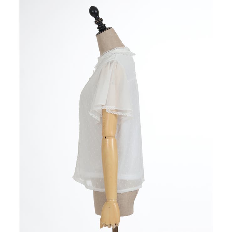 フレア袖ドットドビーBL | axes femme | 詳細画像5