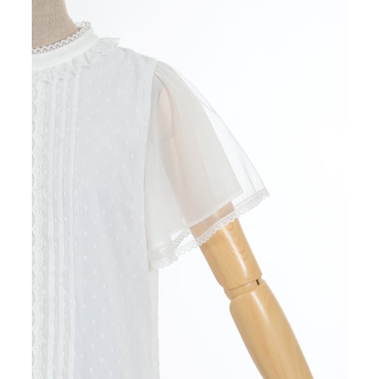 フレア袖ドットドビーBL | axes femme | 詳細画像9