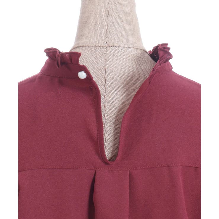 レースアップラッフルブラウス | axes femme | 詳細画像12 