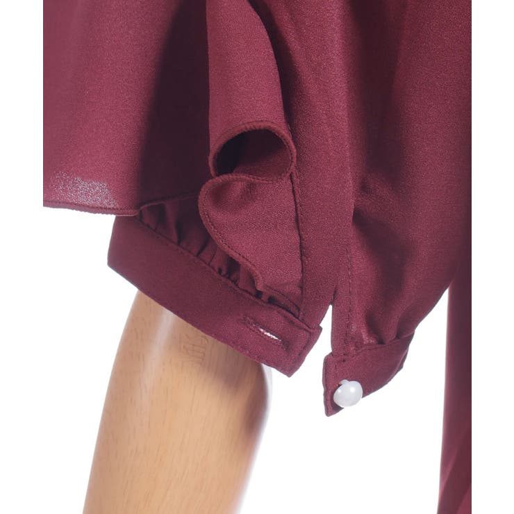 レースアップラッフルブラウス | axes femme | 詳細画像13 