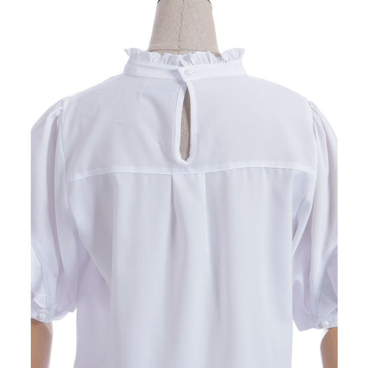 レースアップラッフルブラウス | axes femme | 詳細画像20 