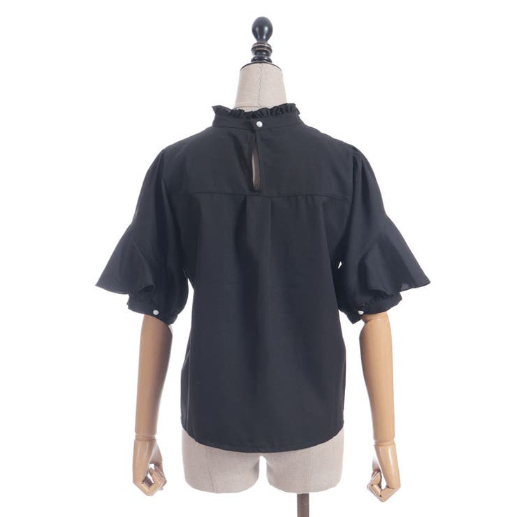 レースアップラッフルブラウス | axes femme | 詳細画像24 