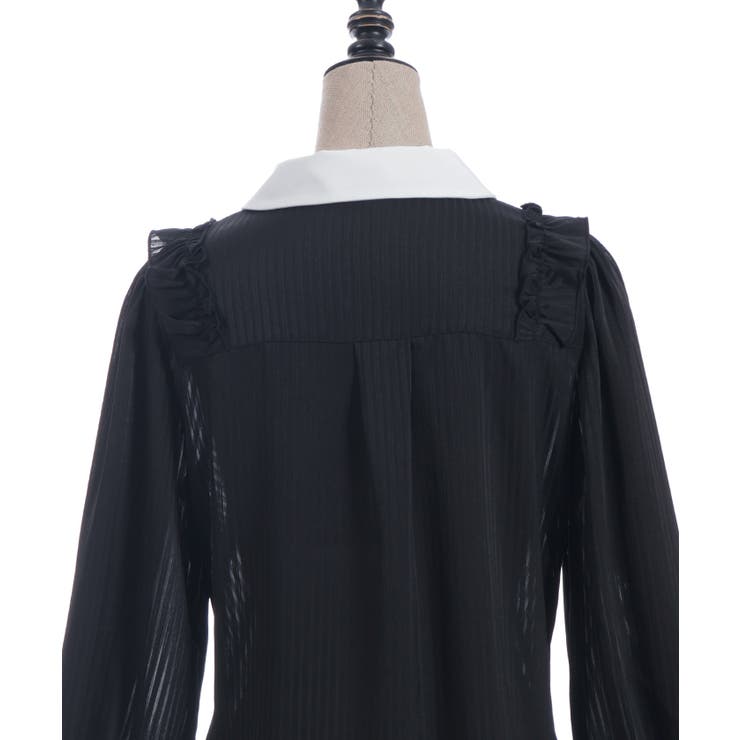 シャドーストライプフリルブラウス | axes femme | 詳細画像29 