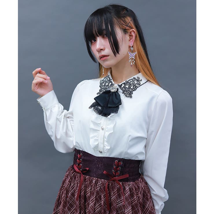 ゴシックバタフライ刺繍ブラウス | axes femme | 詳細画像1 