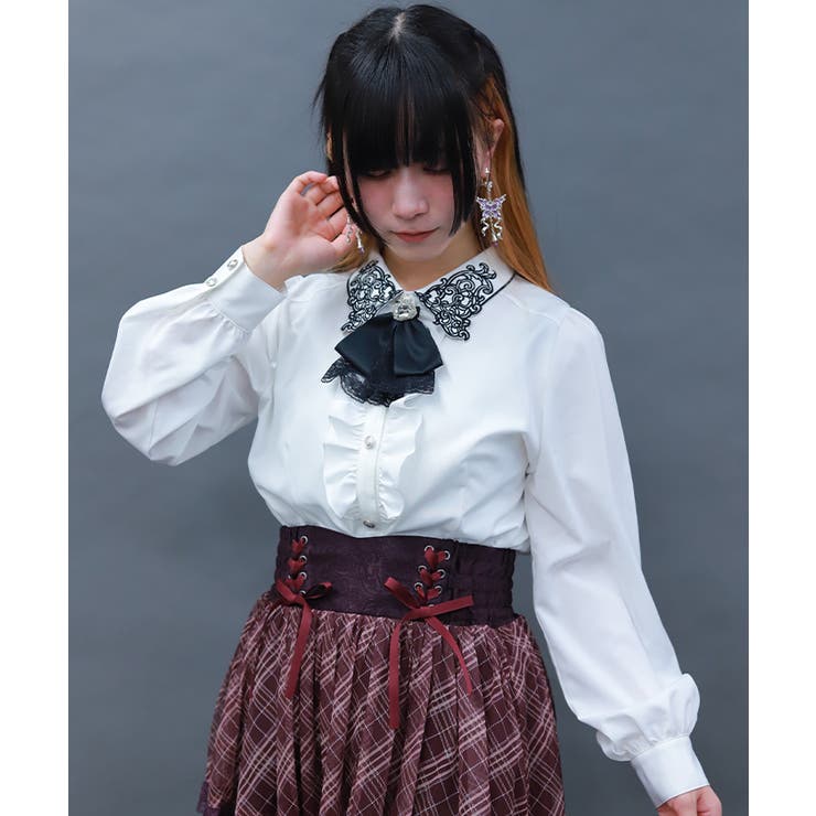 ゴシックバタフライ刺繍ブラウス | axes femme | 詳細画像5 