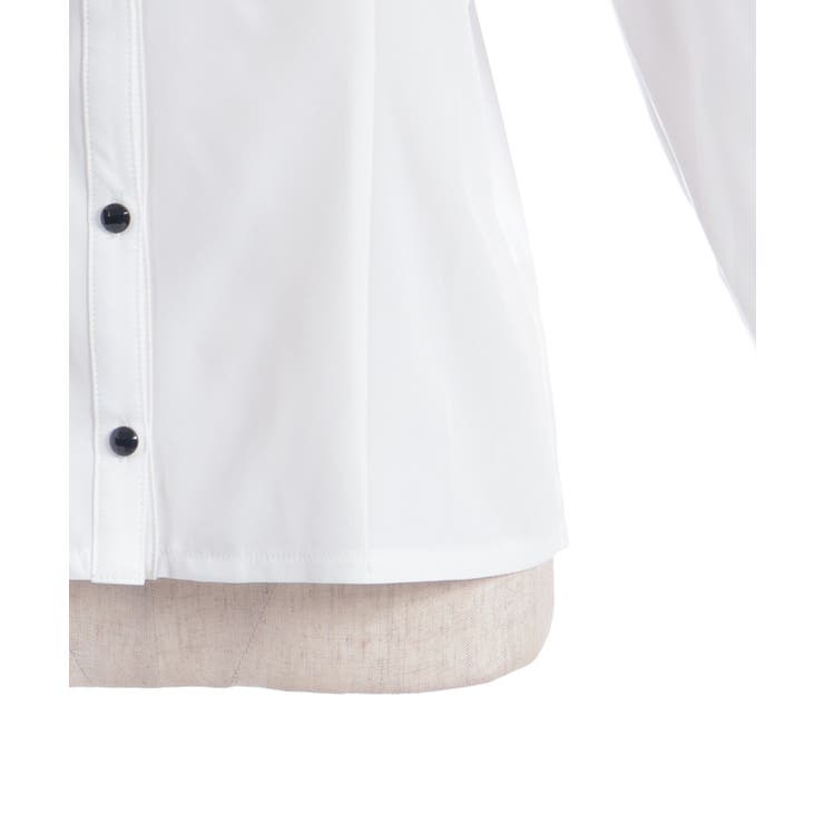 クロス刺繍ビッグ襟ブラウス | axes femme | 詳細画像15 