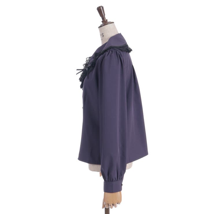 クロス刺繍ビッグ襟ブラウス | axes femme | 詳細画像20 