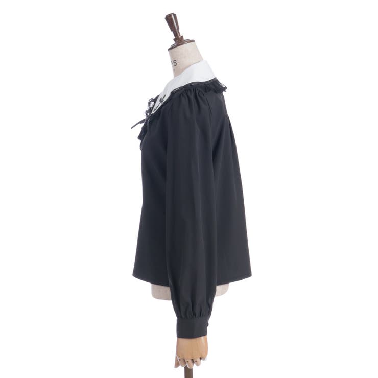 クロス刺繍ビッグ襟ブラウス | axes femme | 詳細画像28 