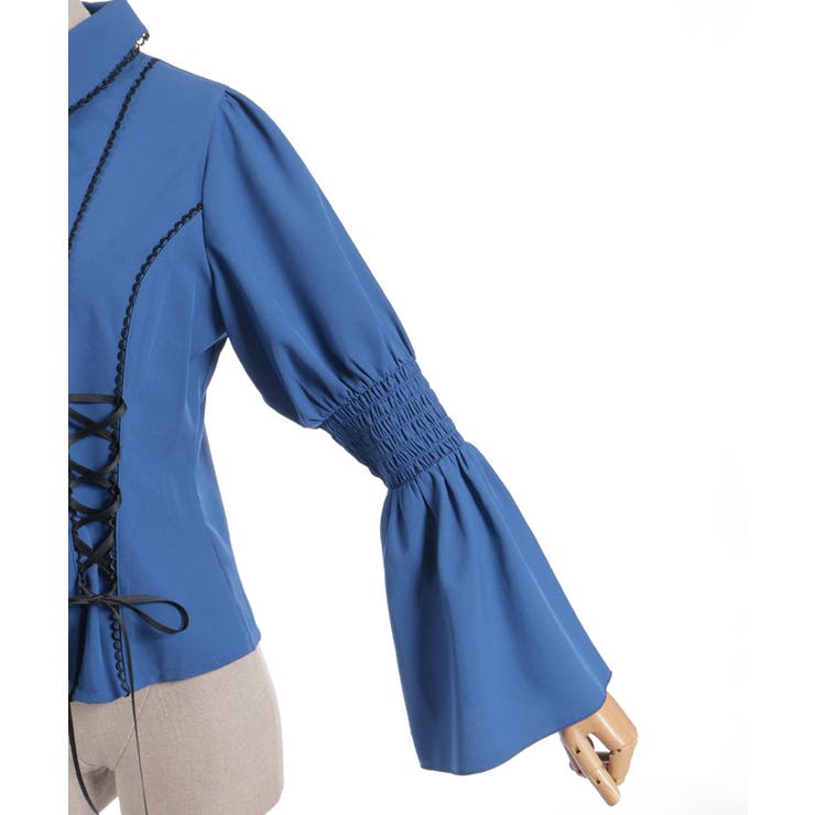 フレア袖レースアップブラウス | axes femme | 詳細画像13 