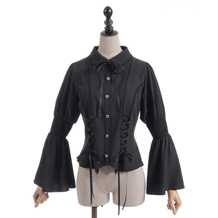 フレア袖レースアップブラウス | axes femme | 詳細画像22 