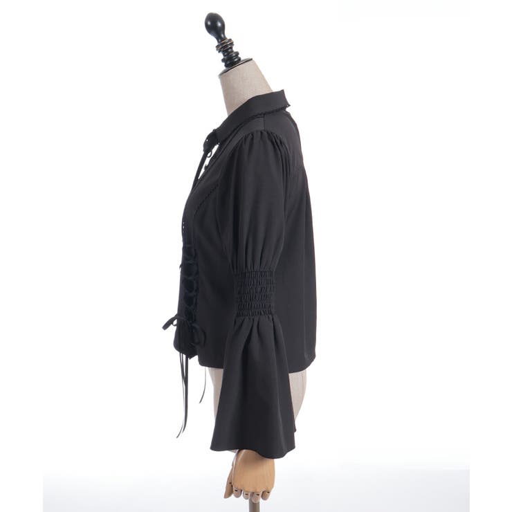 フレア袖レースアップブラウス | axes femme | 詳細画像23 