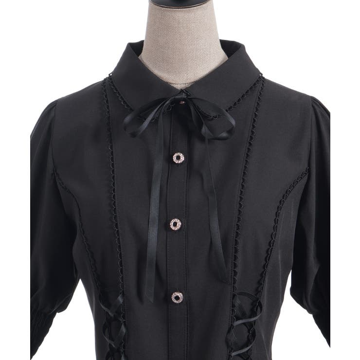 フレア袖レースアップブラウス | axes femme | 詳細画像25 