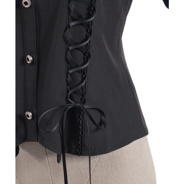 フレア袖レースアップブラウス | axes femme | 詳細画像26 