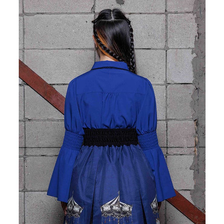 フレア袖レースアップブラウス | axes femme | 詳細画像3 