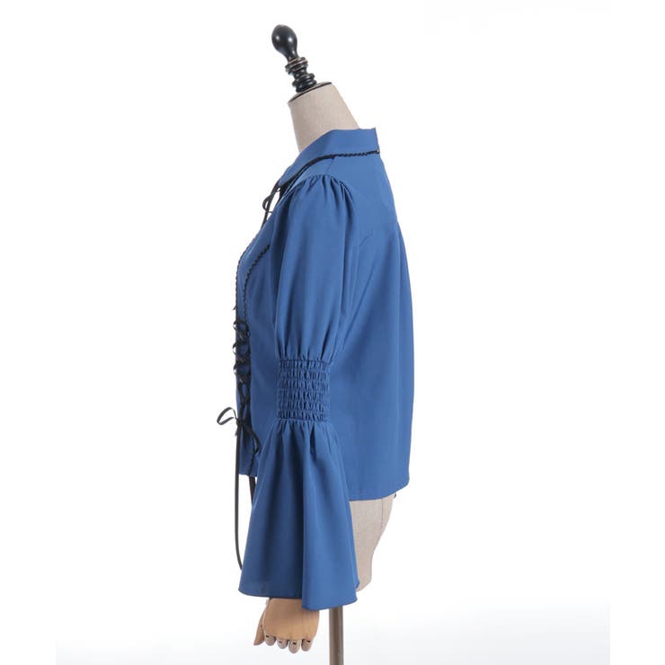 フレア袖レースアップブラウス | axes femme | 詳細画像7 