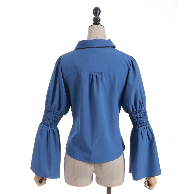 フレア袖レースアップブラウス | axes femme | 詳細画像8 