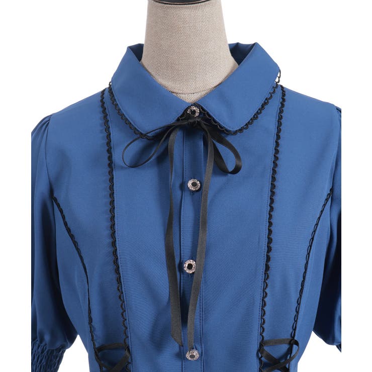 フレア袖レースアップブラウス | axes femme | 詳細画像9 