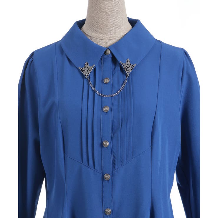 襟金具フィッシュテールブラウス | axes femme | 詳細画像12 