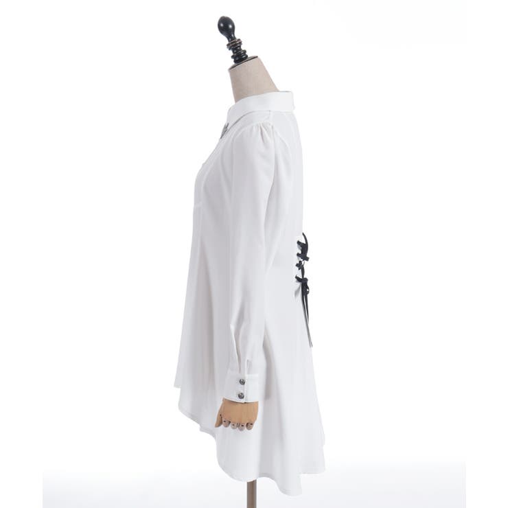 襟金具フィッシュテールブラウス | axes femme | 詳細画像19 