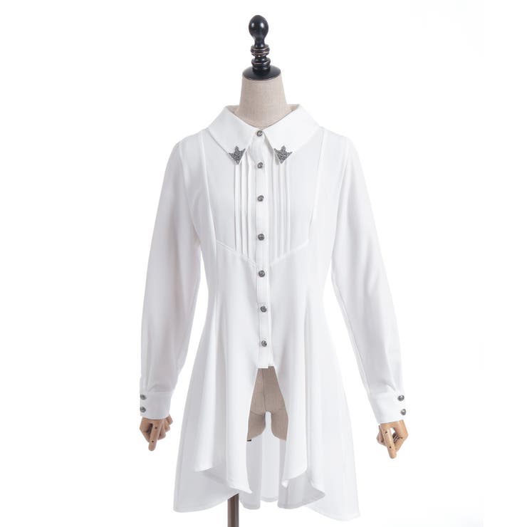 襟金具フィッシュテールブラウス | axes femme | 詳細画像23 