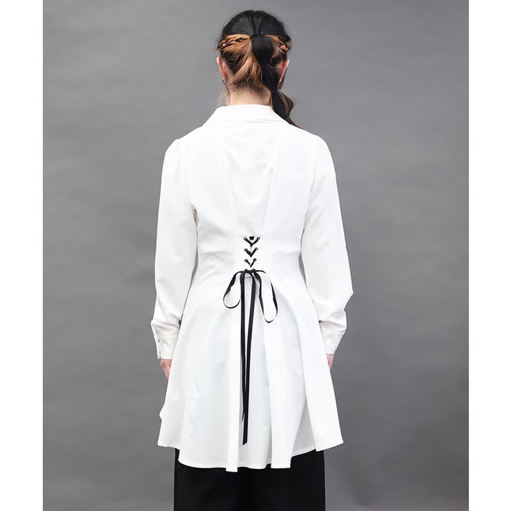 襟金具フィッシュテールブラウス | axes femme | 詳細画像3 