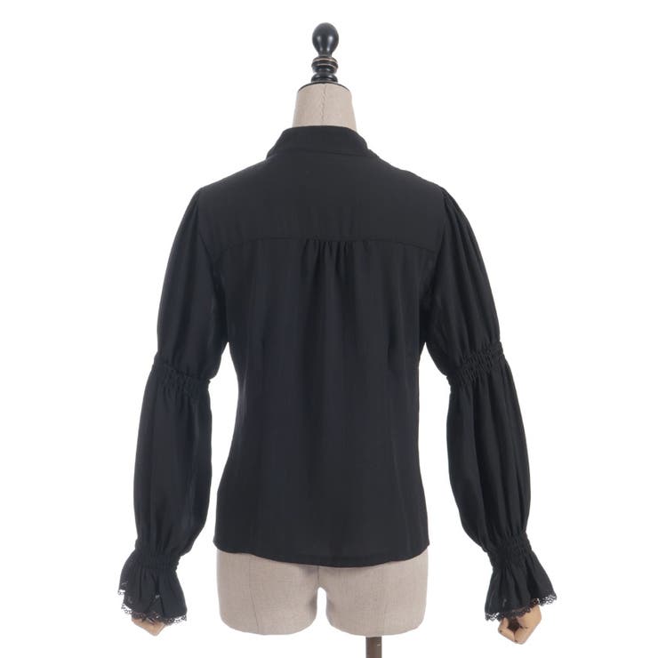 シャーリングボウタイブラウス | axes femme | 詳細画像10 