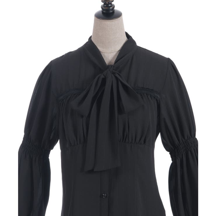 シャーリングボウタイブラウス | axes femme | 詳細画像11 