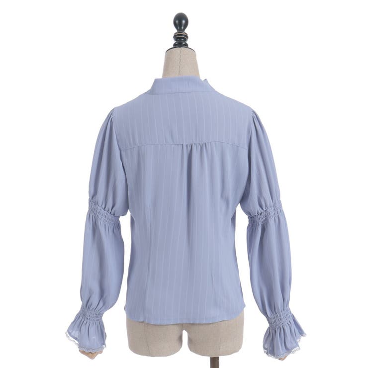 シャーリングボウタイブラウス | axes femme | 詳細画像17 